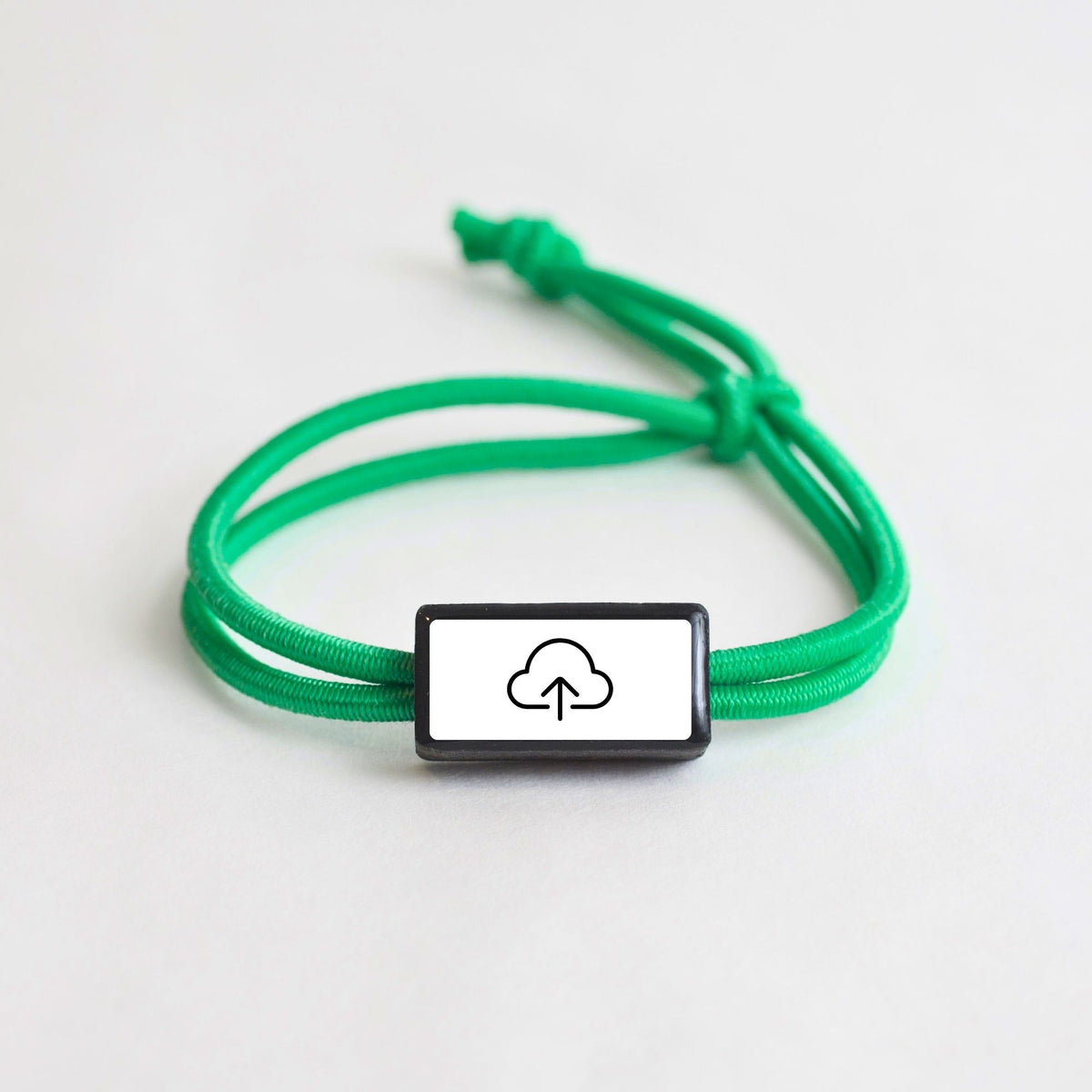 Tap-to-Phone Bracelets on Active Bungee - Clay Rectangle