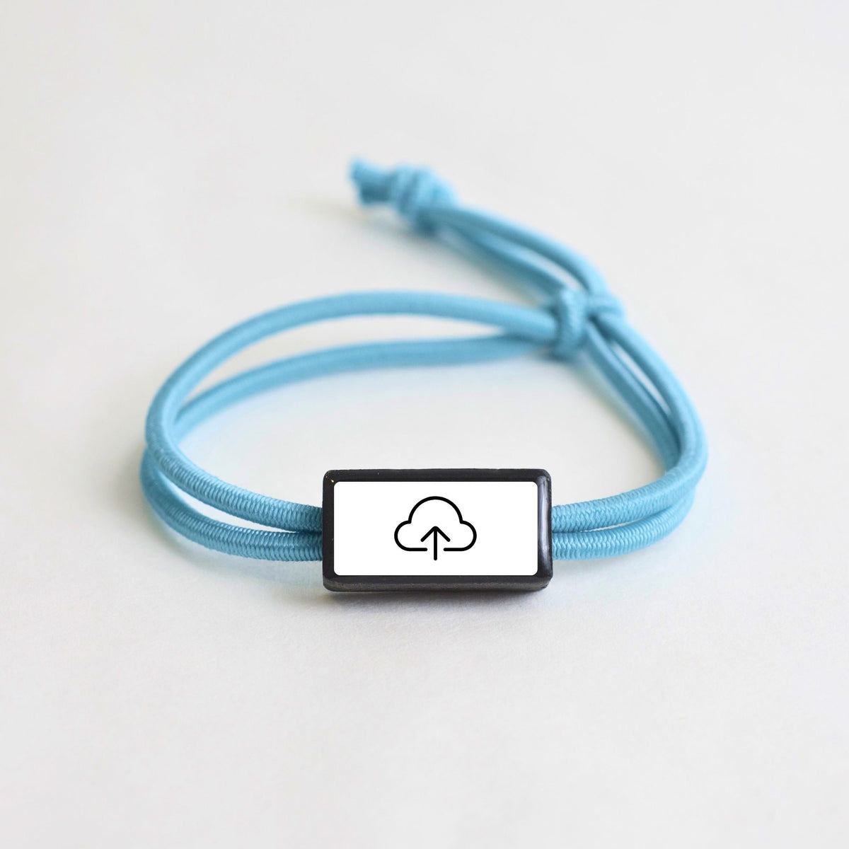 Tap-to-Phone Bracelets on Active Bungee - Clay Rectangle