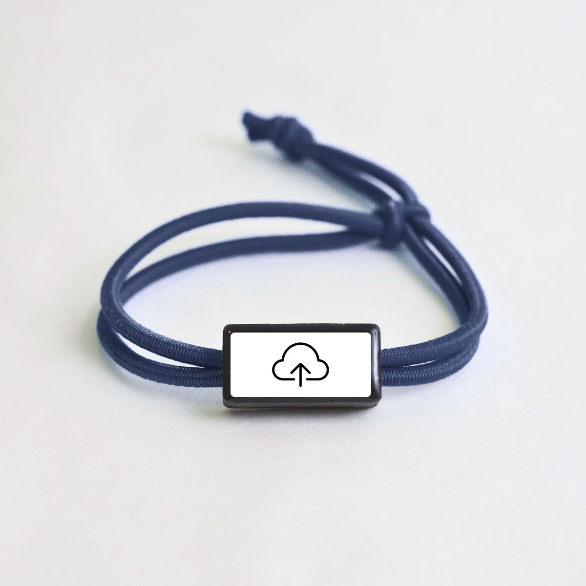 Tap-to-Phone Bracelets on Active Bungee - Clay Rectangle