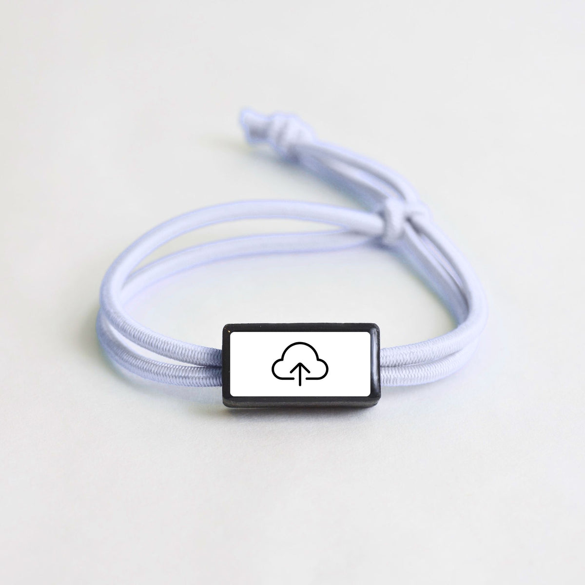 Tap-to-Phone Bracelets on Active Bungee - Clay Rectangle