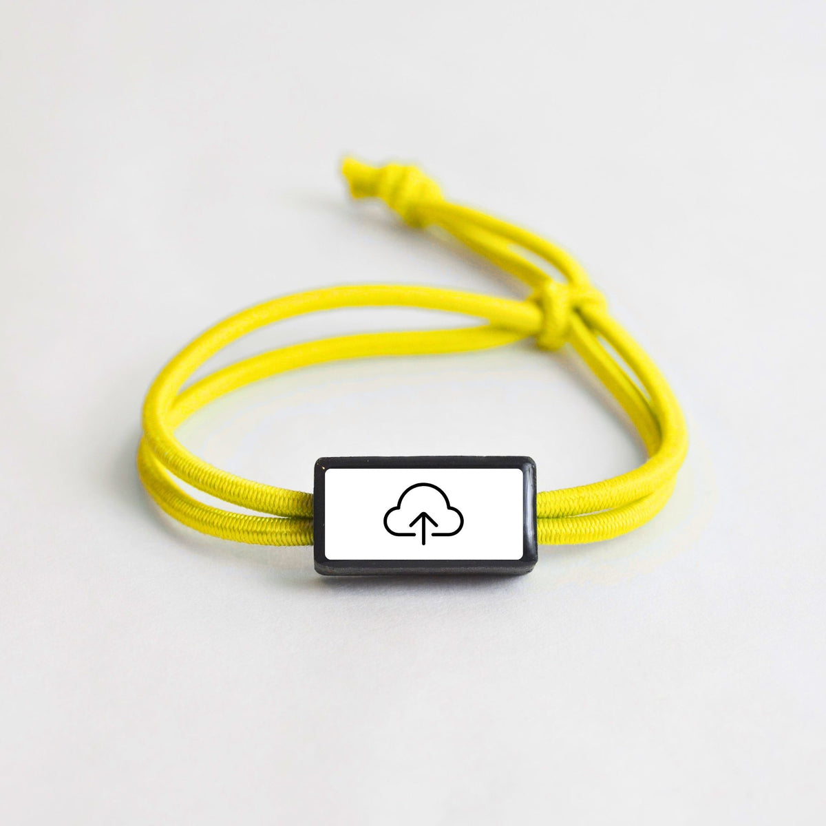 Tap-to-Phone Bracelets on Active Bungee - Clay Rectangle