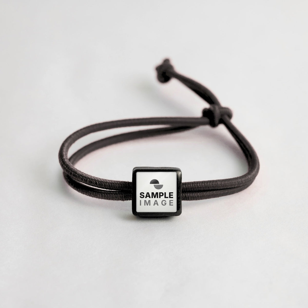 Tap-to-Phone Bracelets on Active Bungee - Charcoal Clay Square