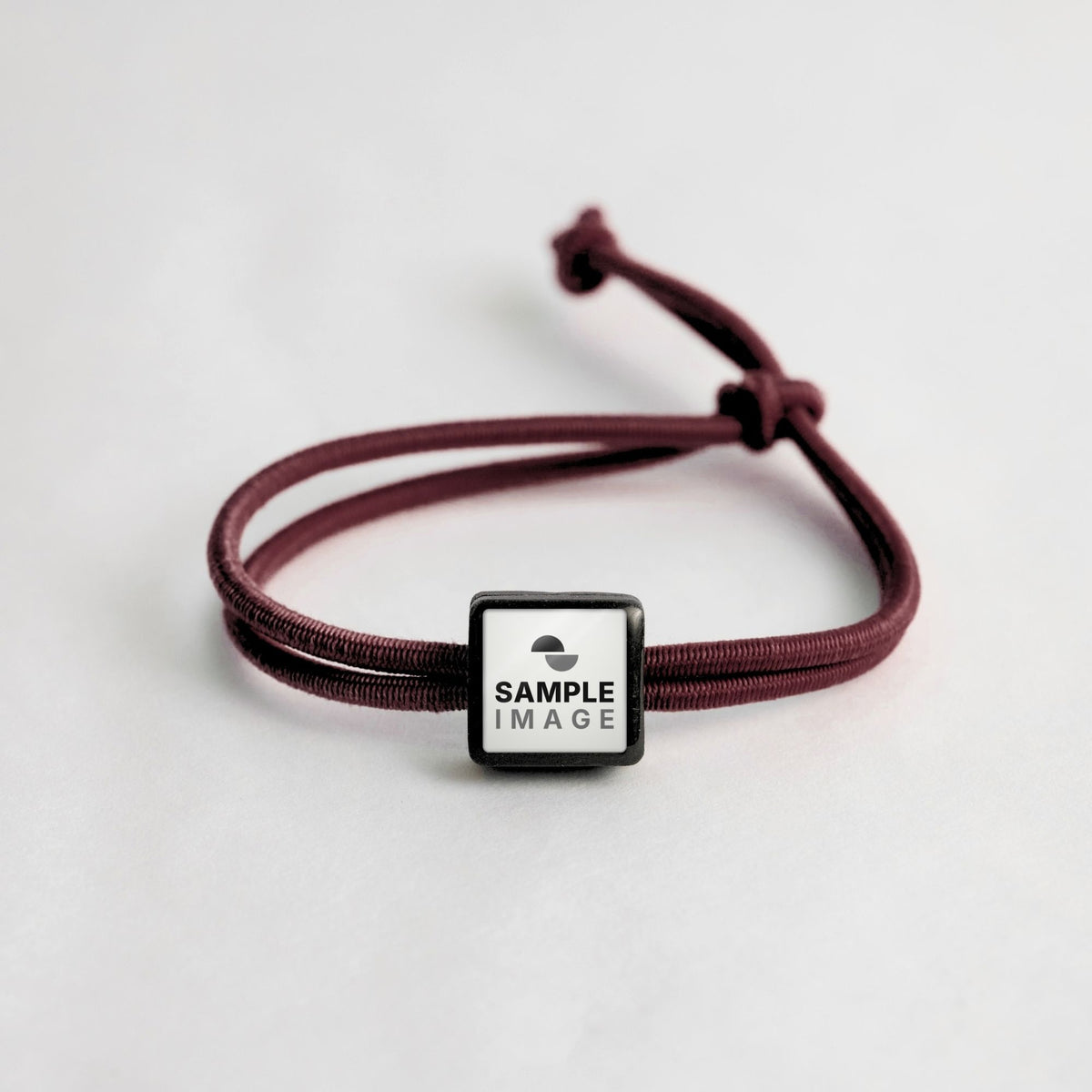 Tap-to-Phone Bracelets on Active Bungee - Charcoal Clay Square