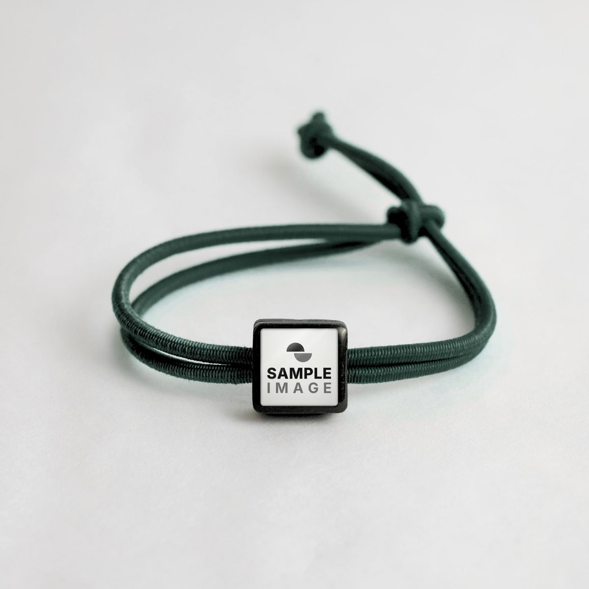 Tap-to-Phone Bracelets on Active Bungee - Charcoal Clay Square
