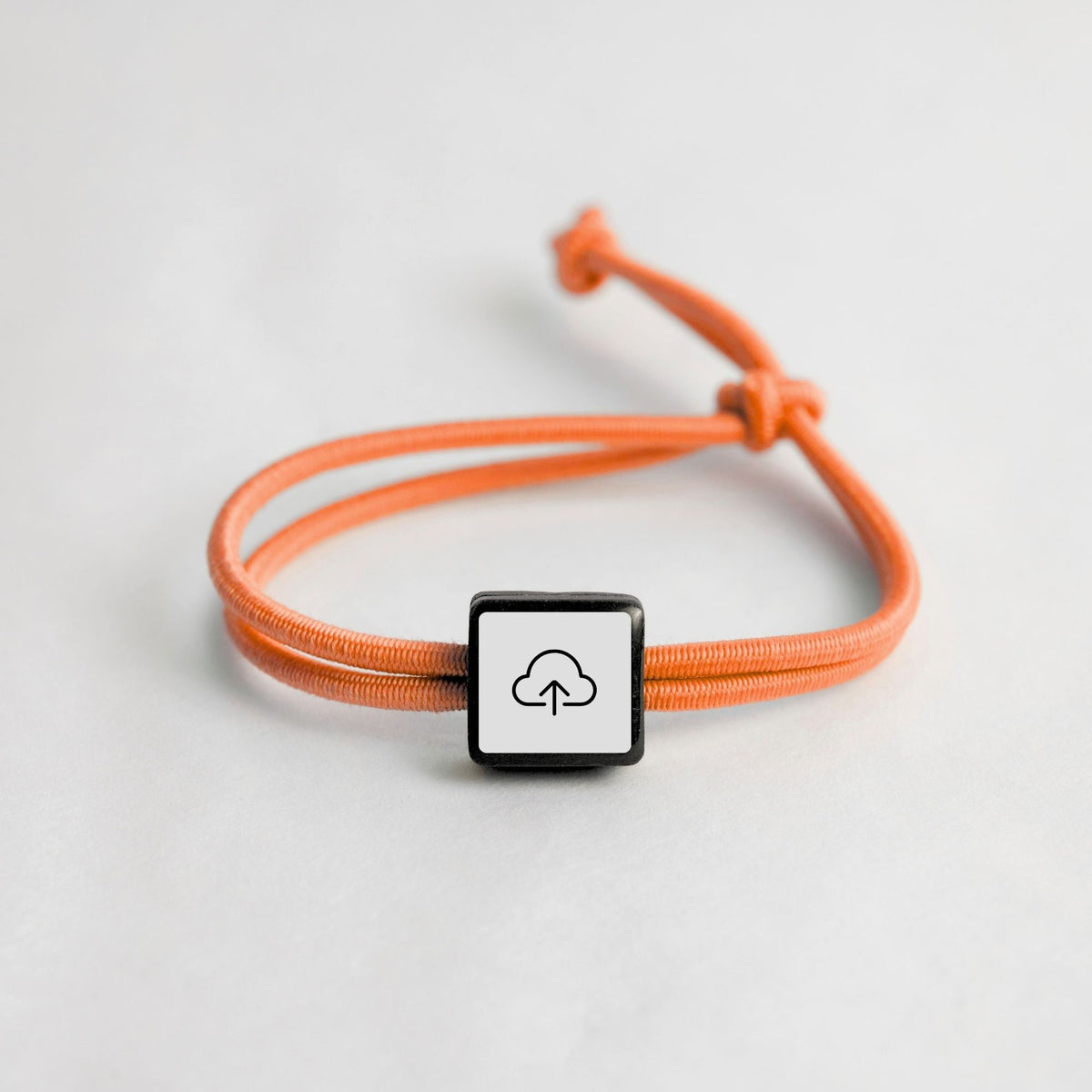 Tap-to-Phone Bracelets on Active Bungee - Clay Square
