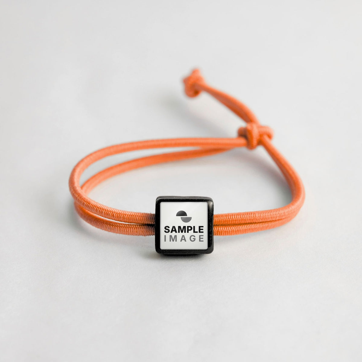 Tap-to-Phone Bracelets on Active Bungee - Charcoal Clay Square