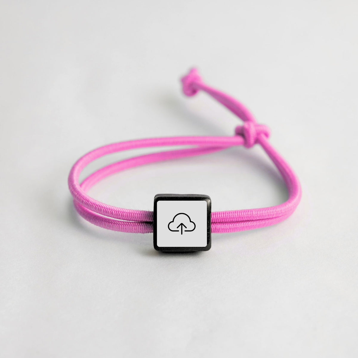 Tap-to-Phone Bracelets on Active Bungee - Clay Square