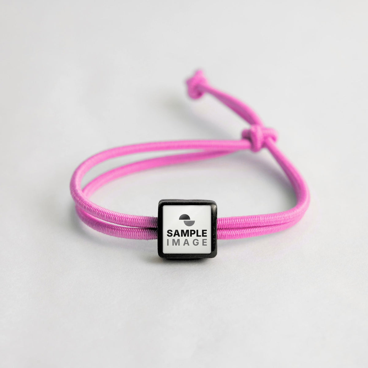 Tap-to-Phone Bracelets on Active Bungee - Charcoal Clay Square