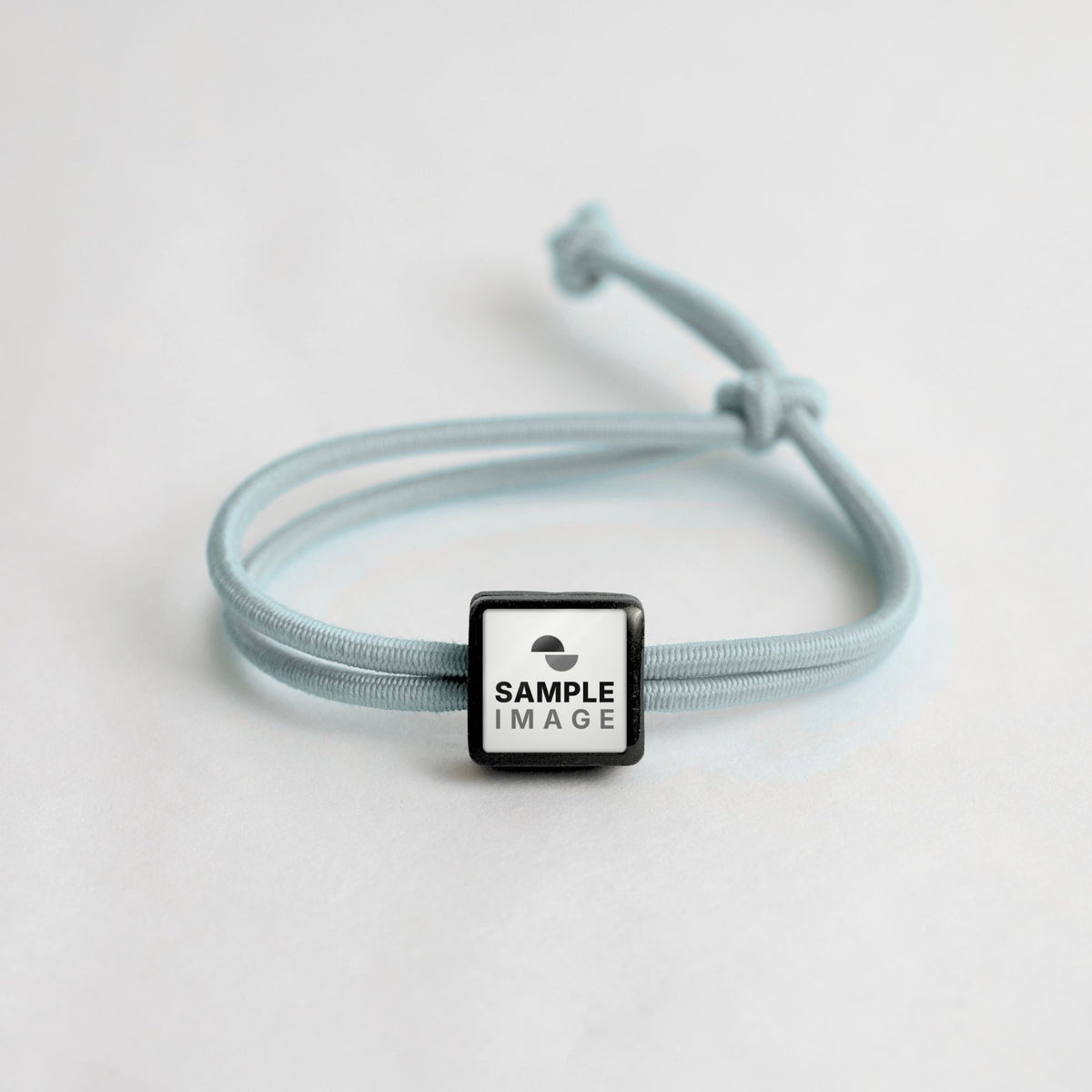 Tap-to-Phone Bracelets on Active Bungee - Charcoal Clay Square