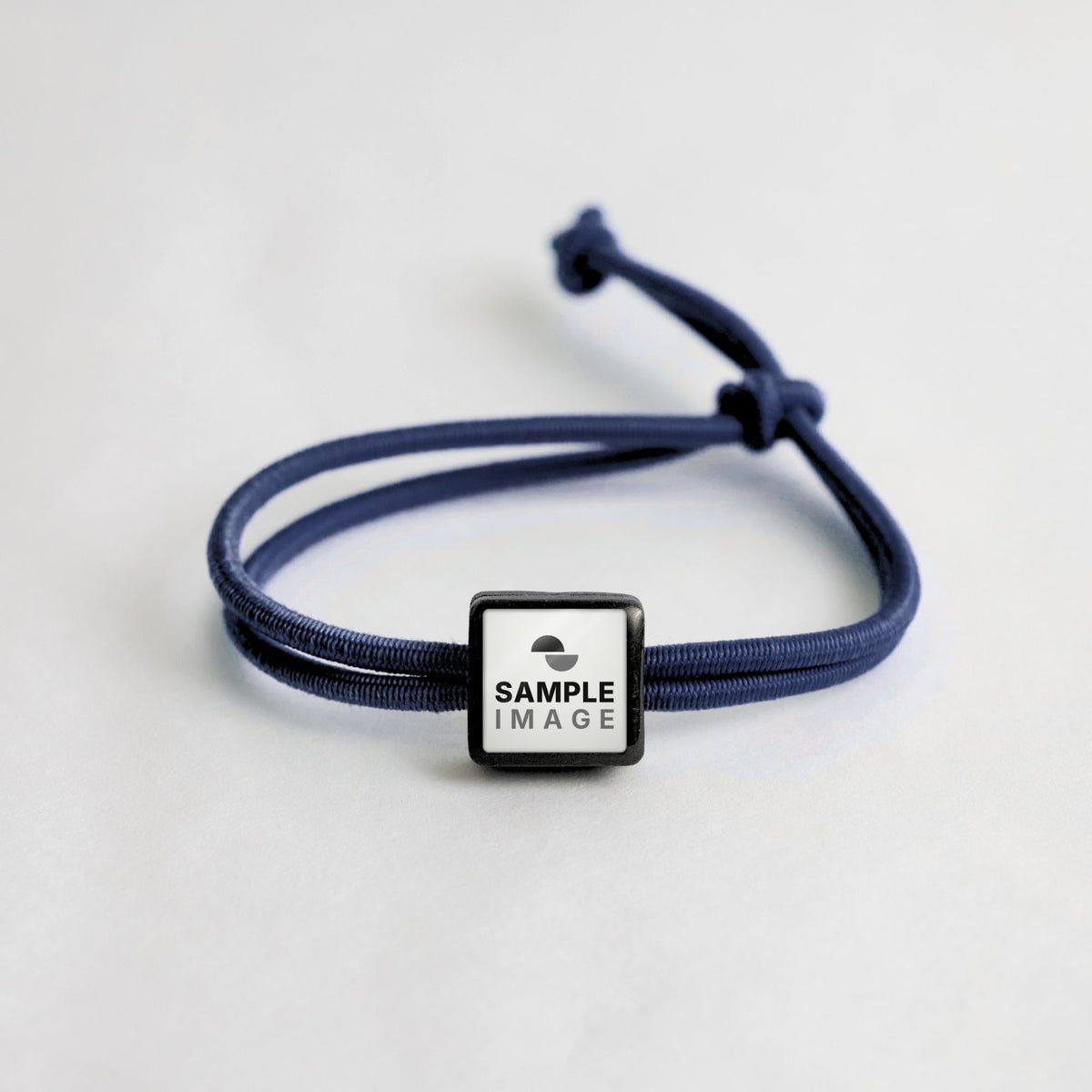 Tap-to-Phone Bracelets on Active Bungee - Charcoal Clay Square