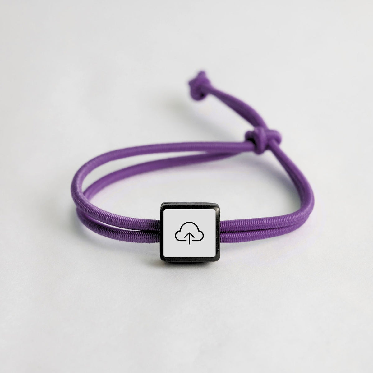 Tap-to-Phone Bracelets on Active Bungee - Clay Square