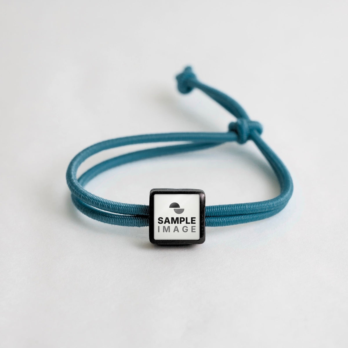 Tap-to-Phone Bracelets on Active Bungee - Charcoal Clay Square