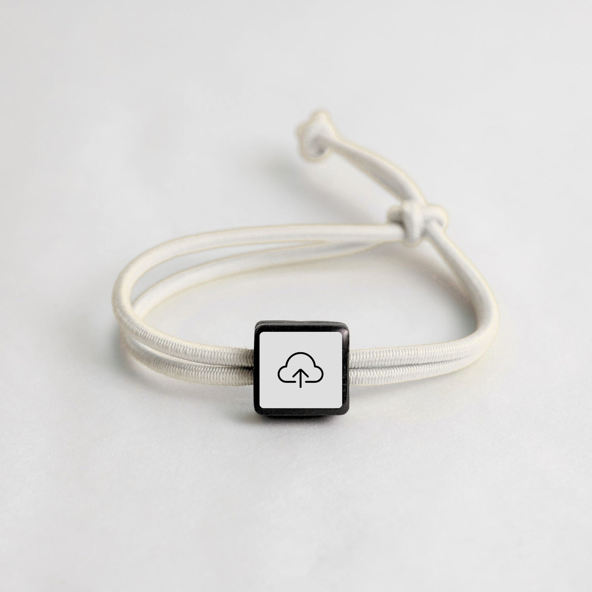 Tap-to-Phone Bracelets on Active Bungee - Clay Square