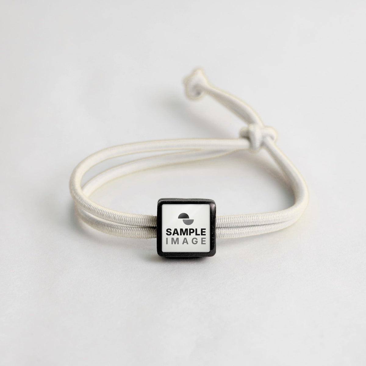 Tap-to-Phone Bracelets on Active Bungee - Charcoal Clay Square