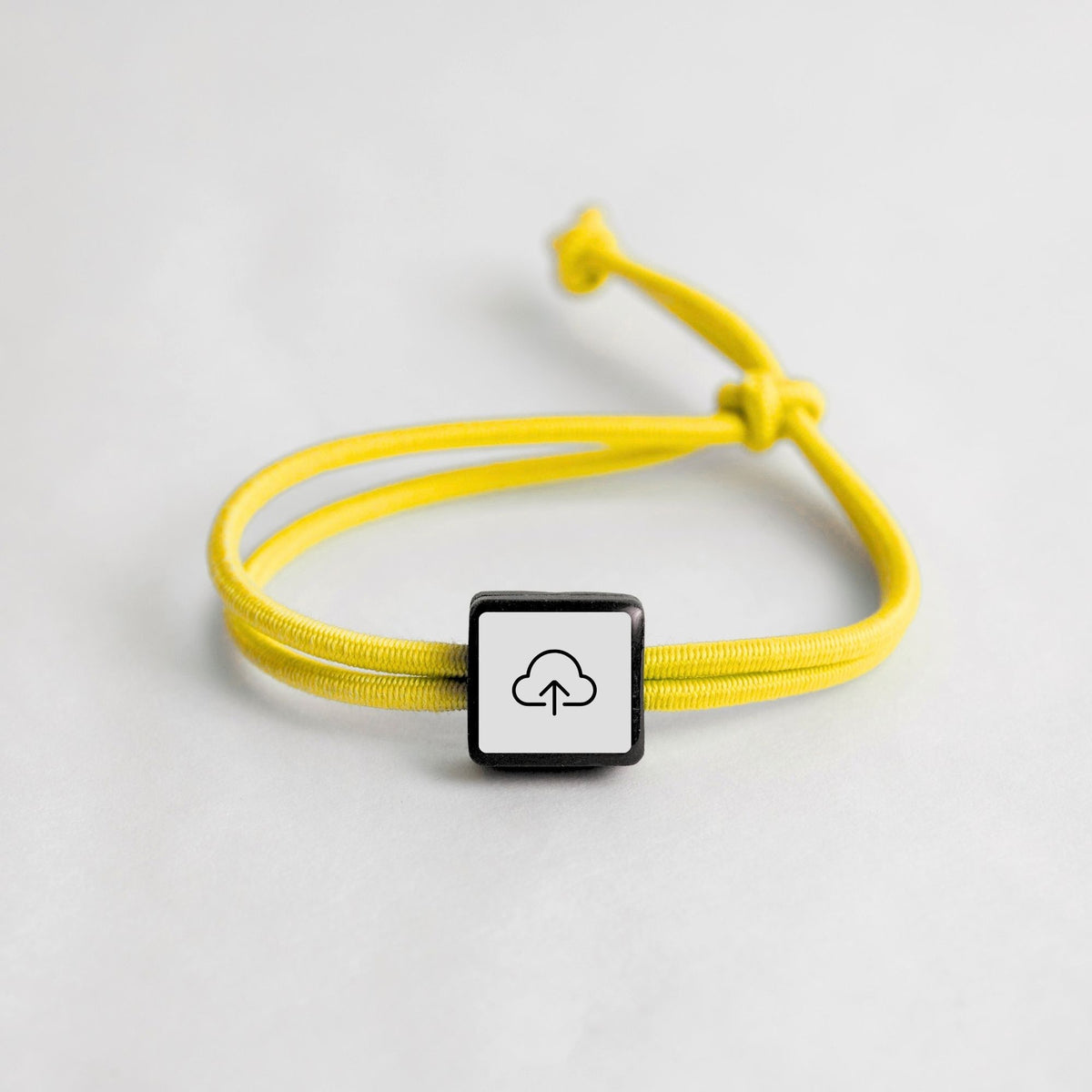 Tap-to-Phone Bracelets on Active Bungee - Clay Square