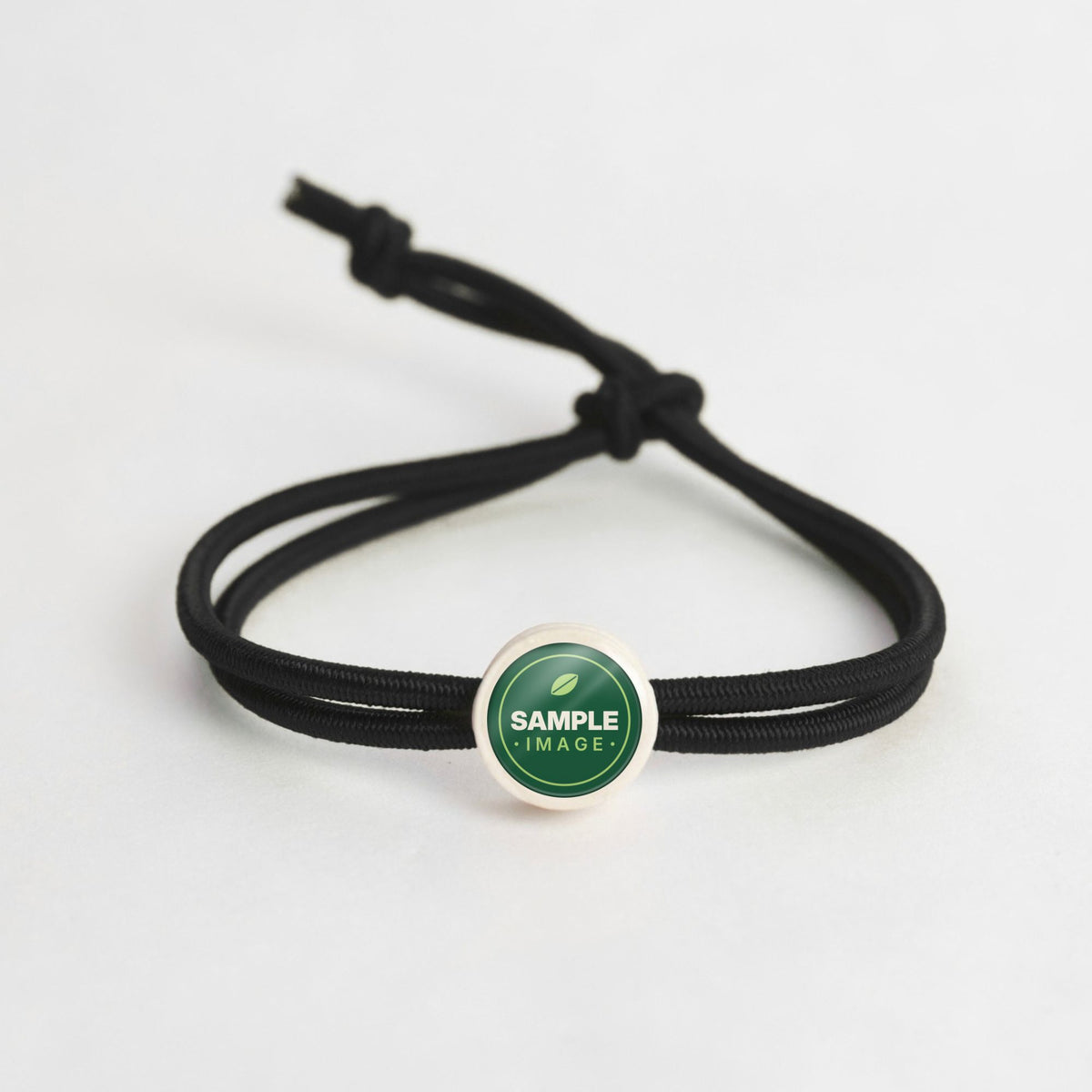 Tap-to-Phone Bracelets on Active Bungee - Cream Clay Circle