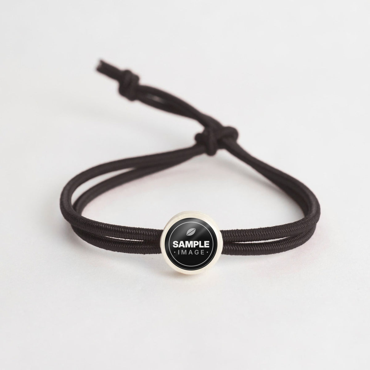 Tap-to-Phone Bracelets on Active Bungee - Cream Clay Circle