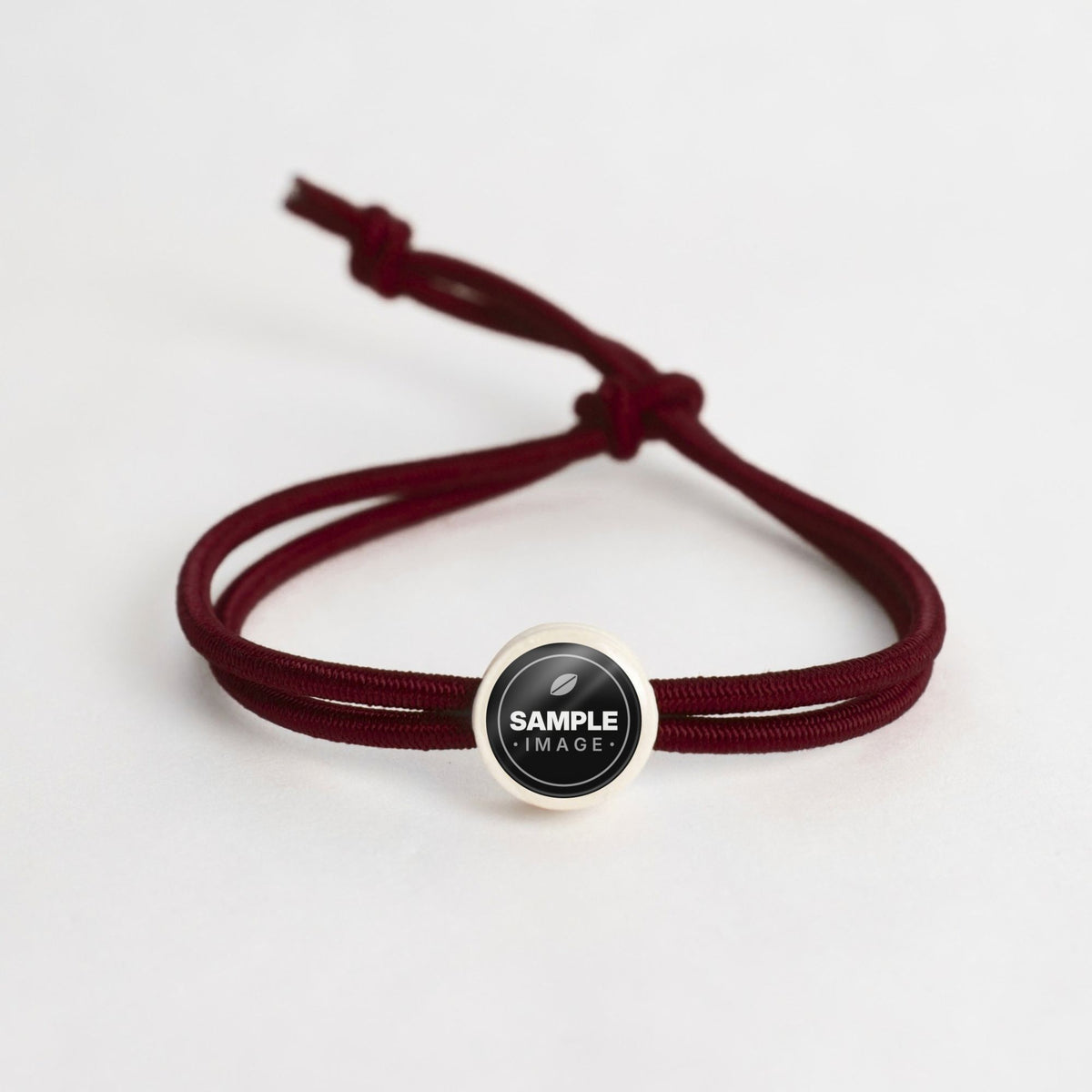 Tap-to-Phone Bracelets on Active Bungee - Cream Clay Circle