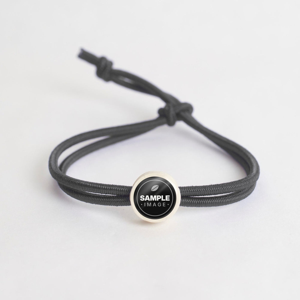 Tap-to-Phone Bracelets on Active Bungee - Cream Clay Circle