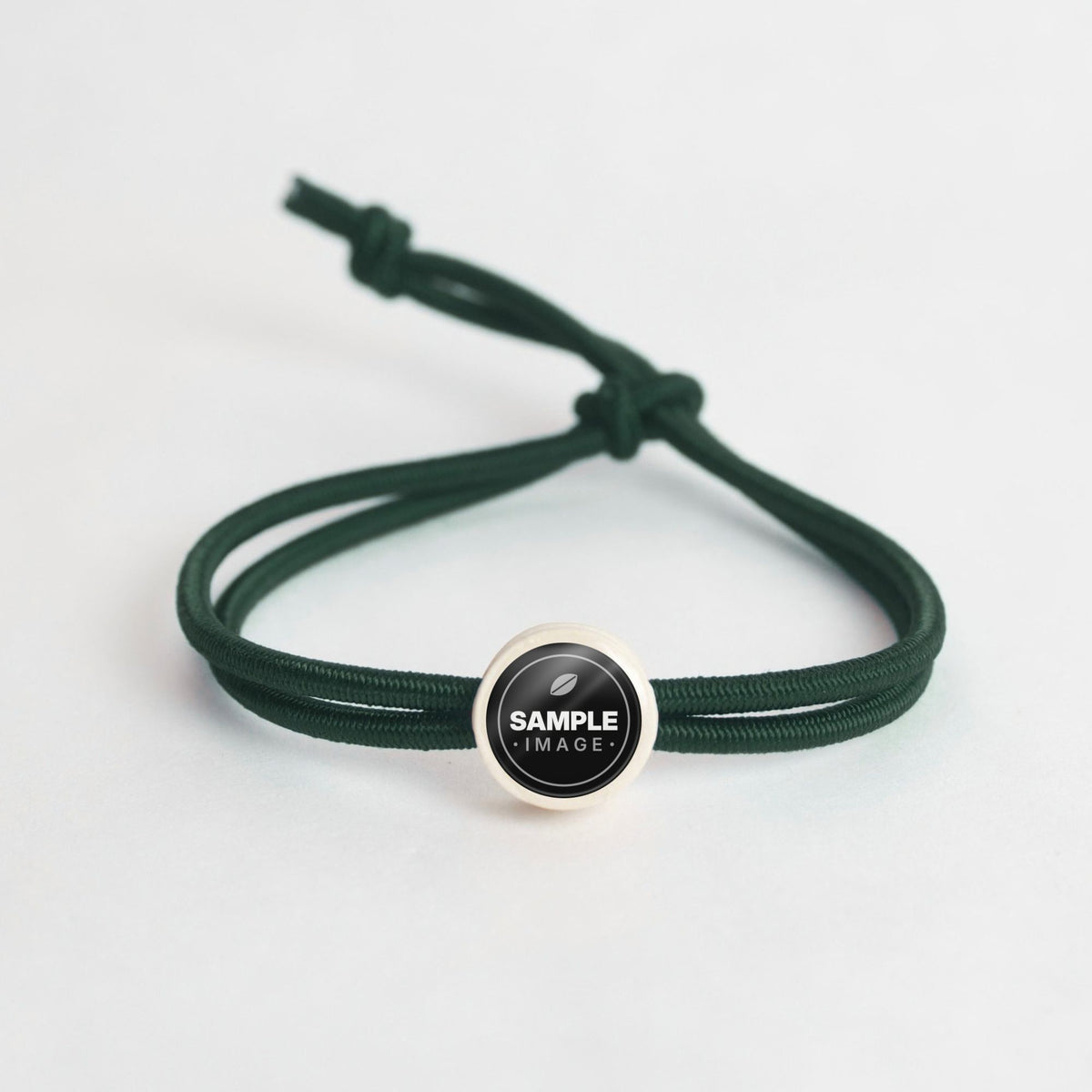 Tap-to-Phone Bracelets on Active Bungee - Cream Clay Circle