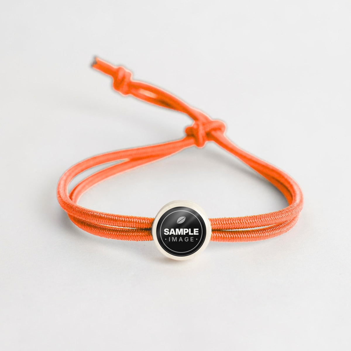 Tap-to-Phone Bracelets on Active Bungee - Cream Clay Circle