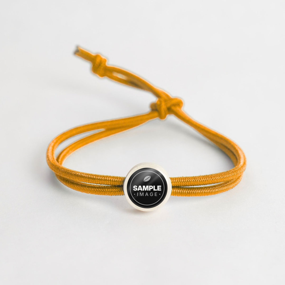 Tap-to-Phone Bracelets on Active Bungee - Cream Clay Circle