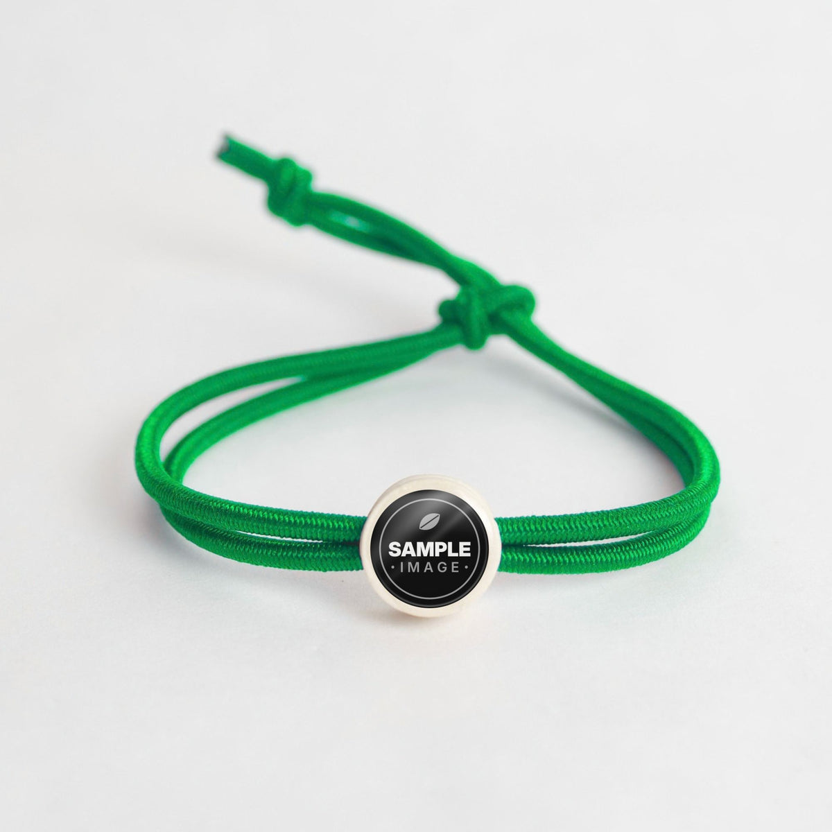Tap-to-Phone Bracelets on Active Bungee - Cream Clay Circle
