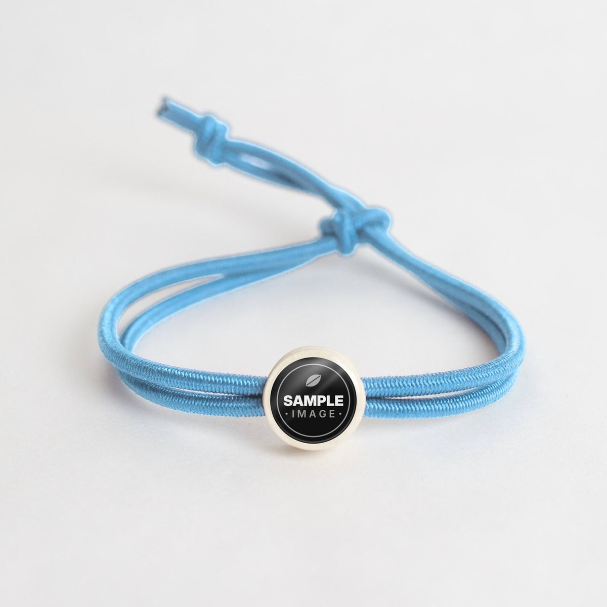 Tap-to-Phone Bracelets on Active Bungee - Cream Clay Circle