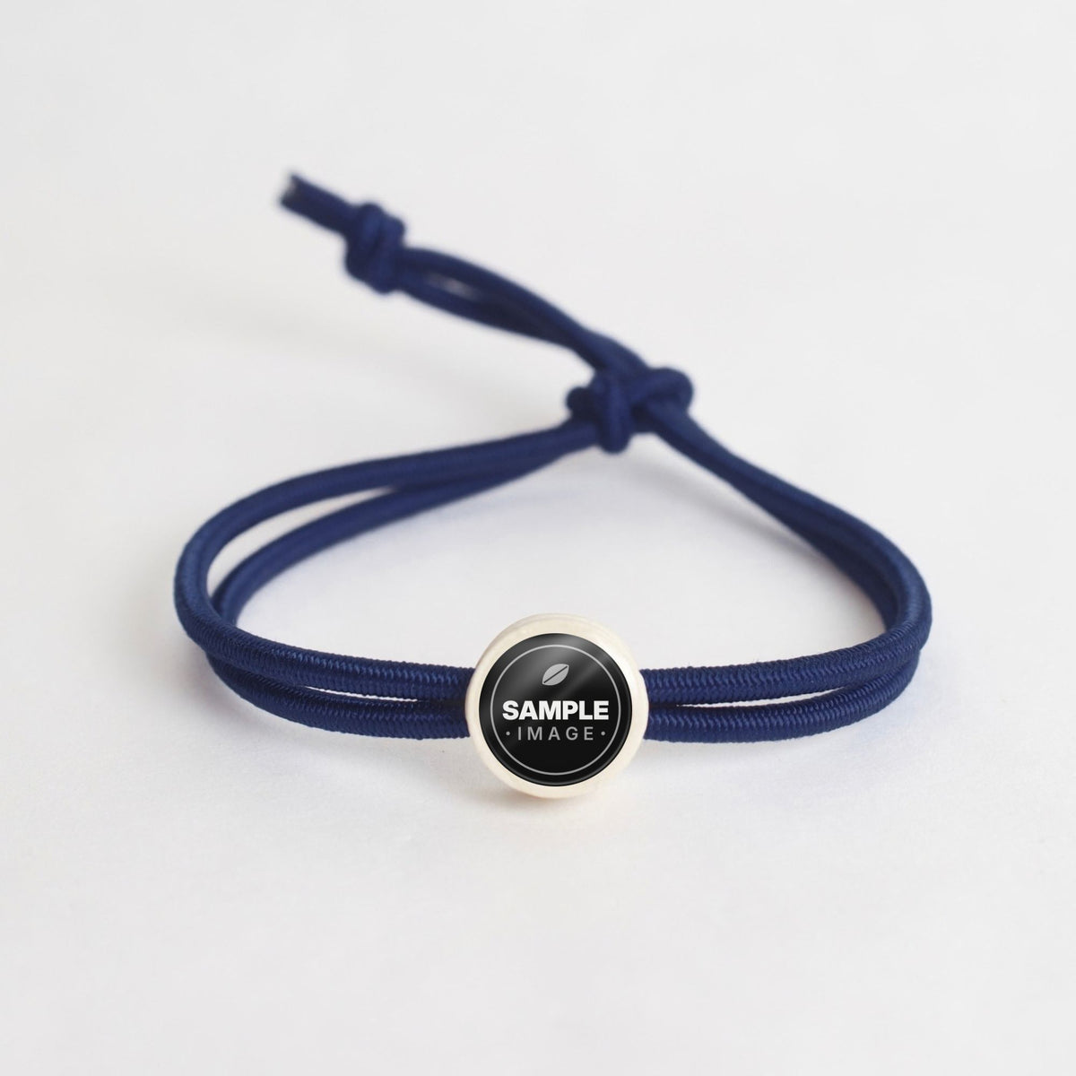 Tap-to-Phone Bracelets on Active Bungee - Cream Clay Circle