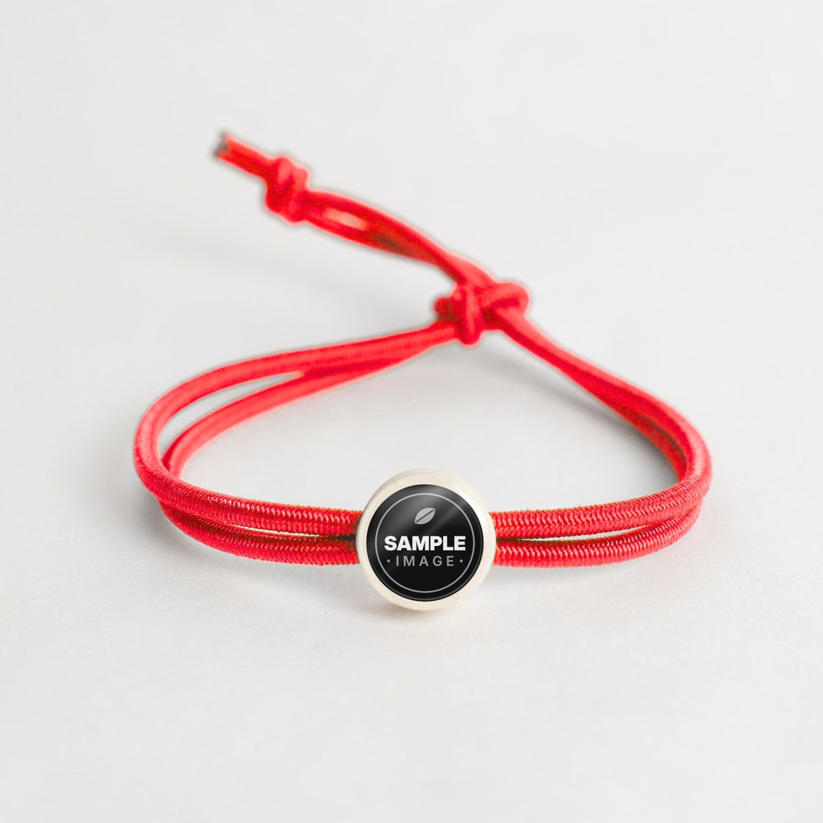 Tap-to-Phone Bracelets on Active Bungee - Cream Clay Circle
