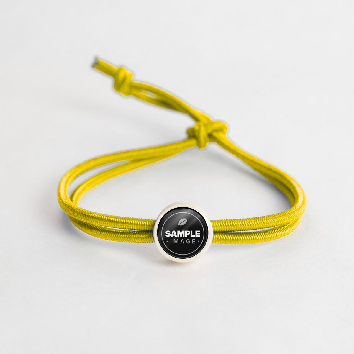 Tap-to-Phone Bracelets on Active Bungee - Cream Clay Circle