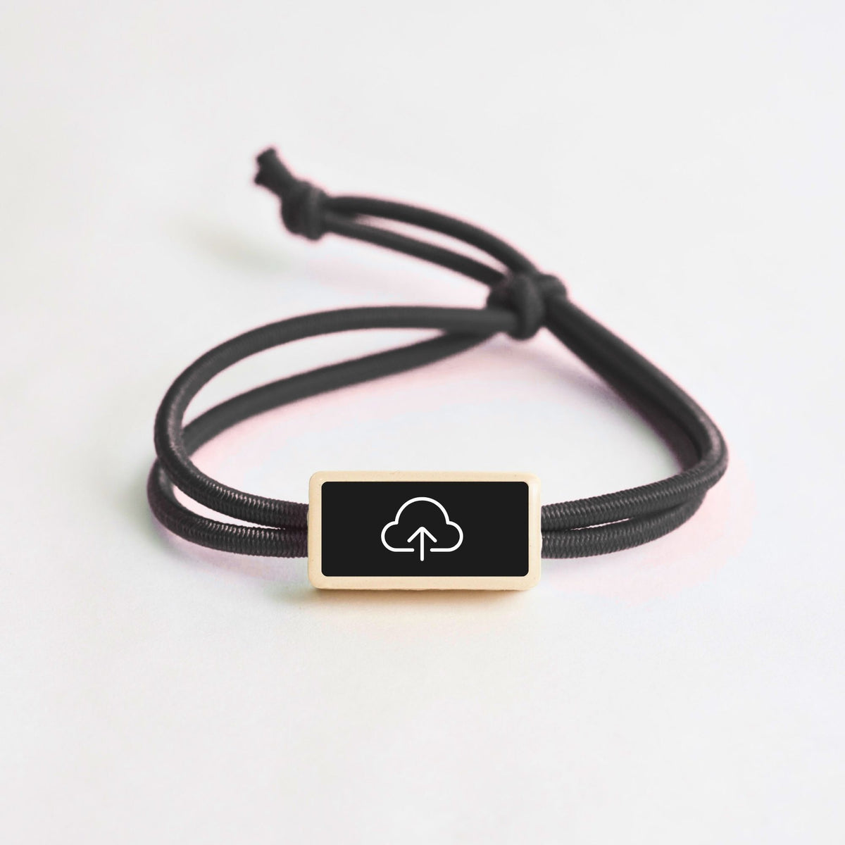 Tap-to-Phone Bracelets on Active Bungee - Clay Rectangle