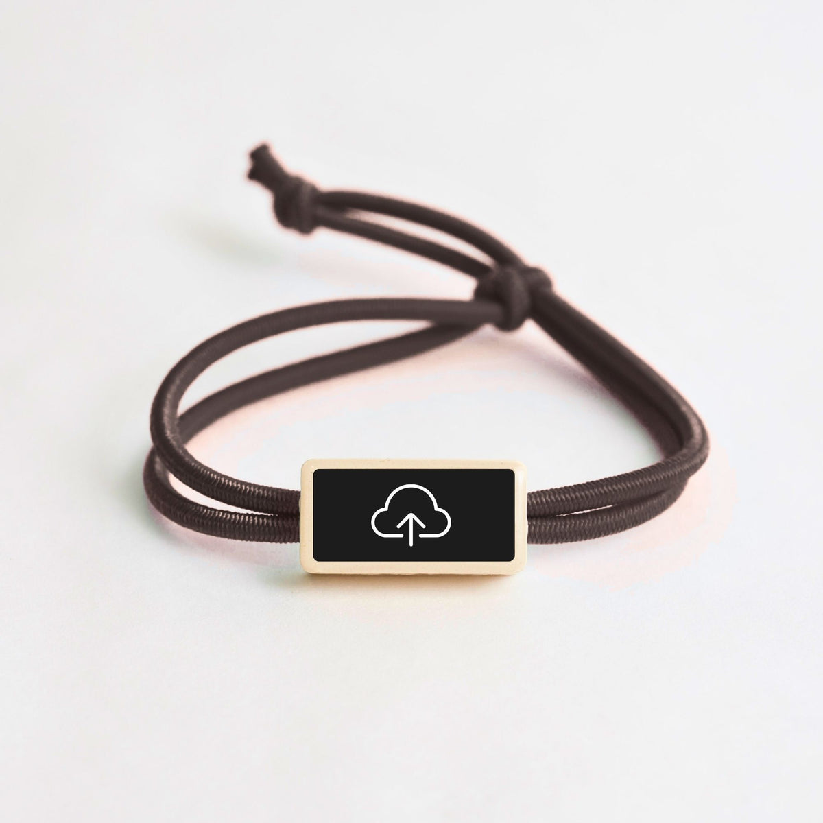 Tap-to-Phone Bracelets on Active Bungee - Clay Rectangle