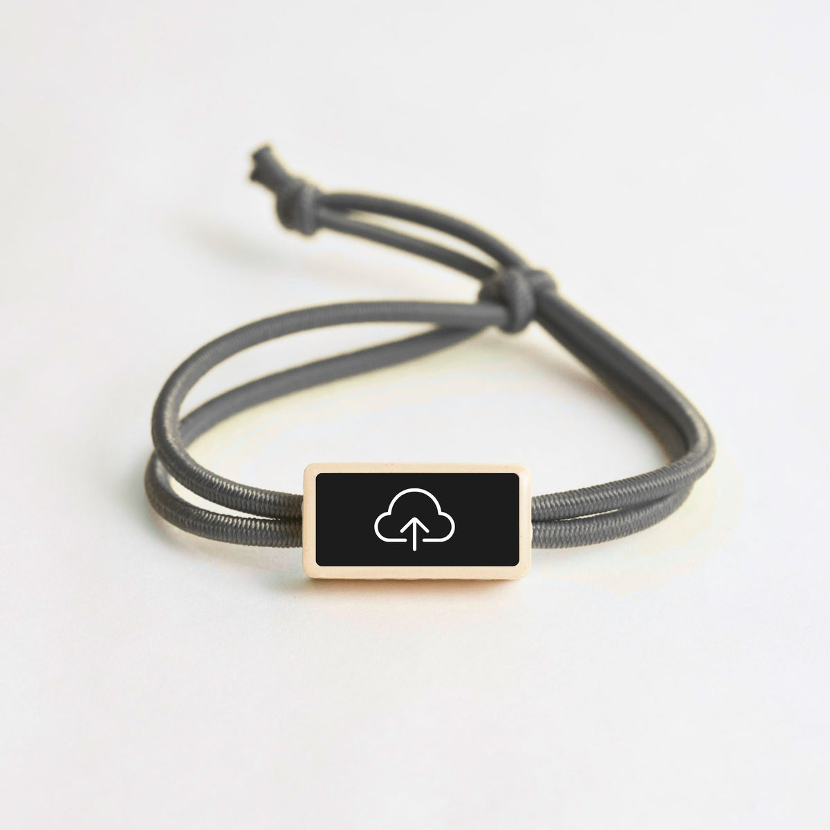 Tap-to-Phone Bracelets on Active Bungee - Clay Rectangle