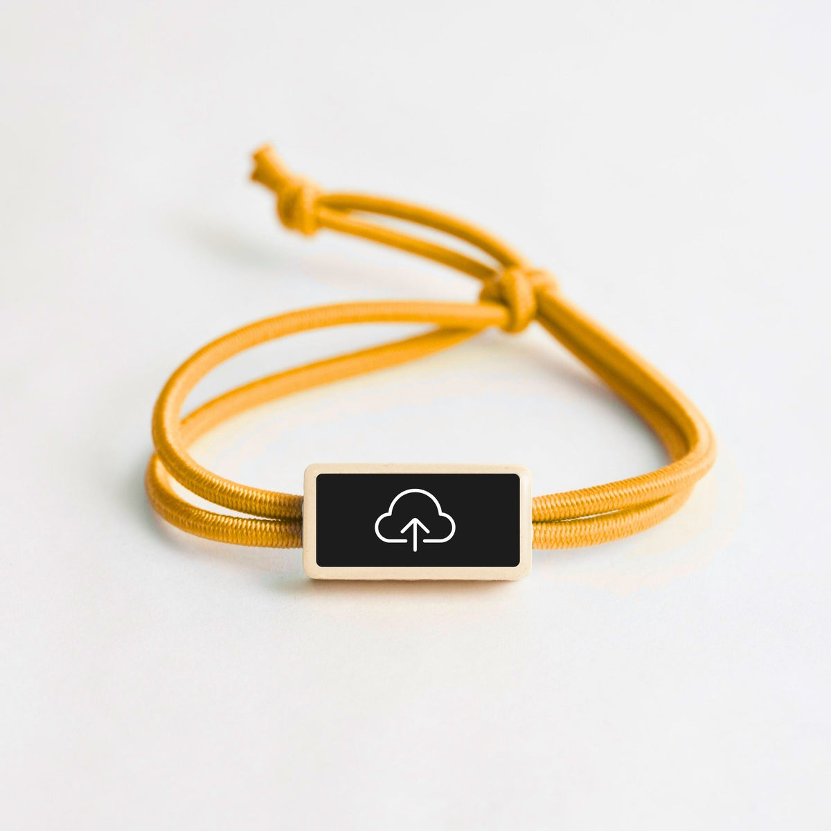 Tap-to-Phone Bracelets on Active Bungee - Clay Rectangle