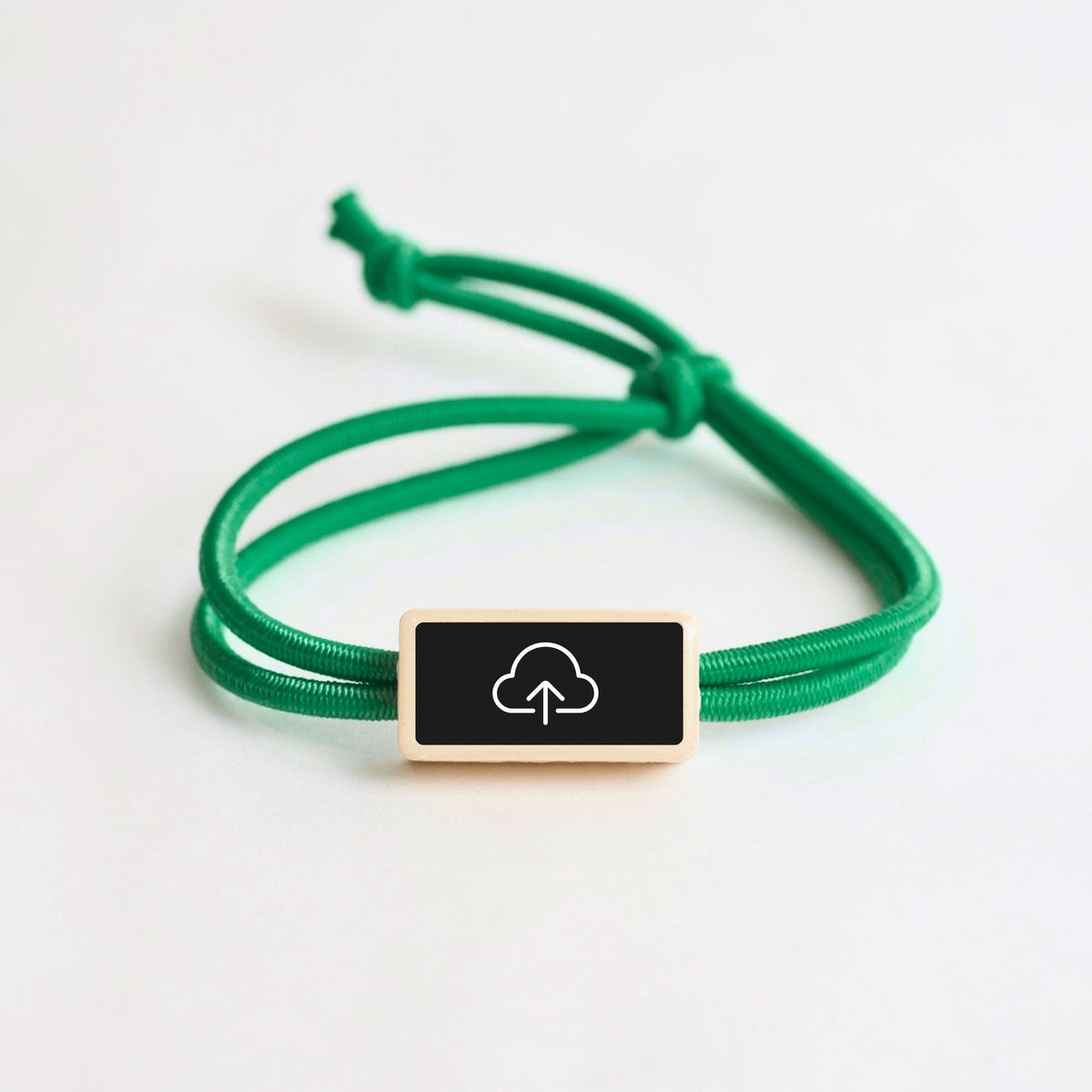 Tap-to-Phone Bracelets on Active Bungee - Clay Rectangle