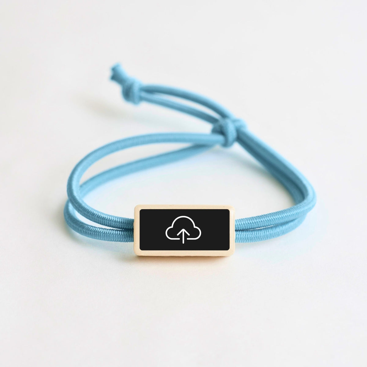 Tap-to-Phone Bracelets on Active Bungee - Clay Rectangle