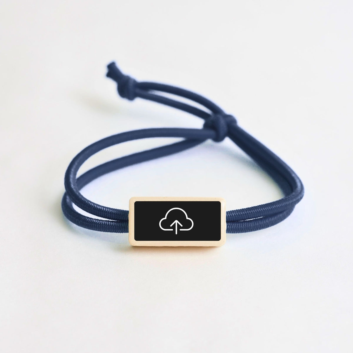 Tap-to-Phone Bracelets on Active Bungee - Clay Rectangle