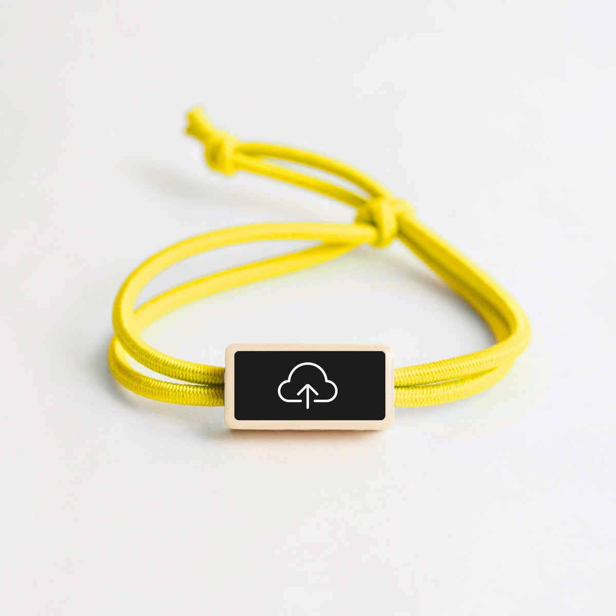 Tap-to-Phone Bracelets on Active Bungee - Clay Rectangle
