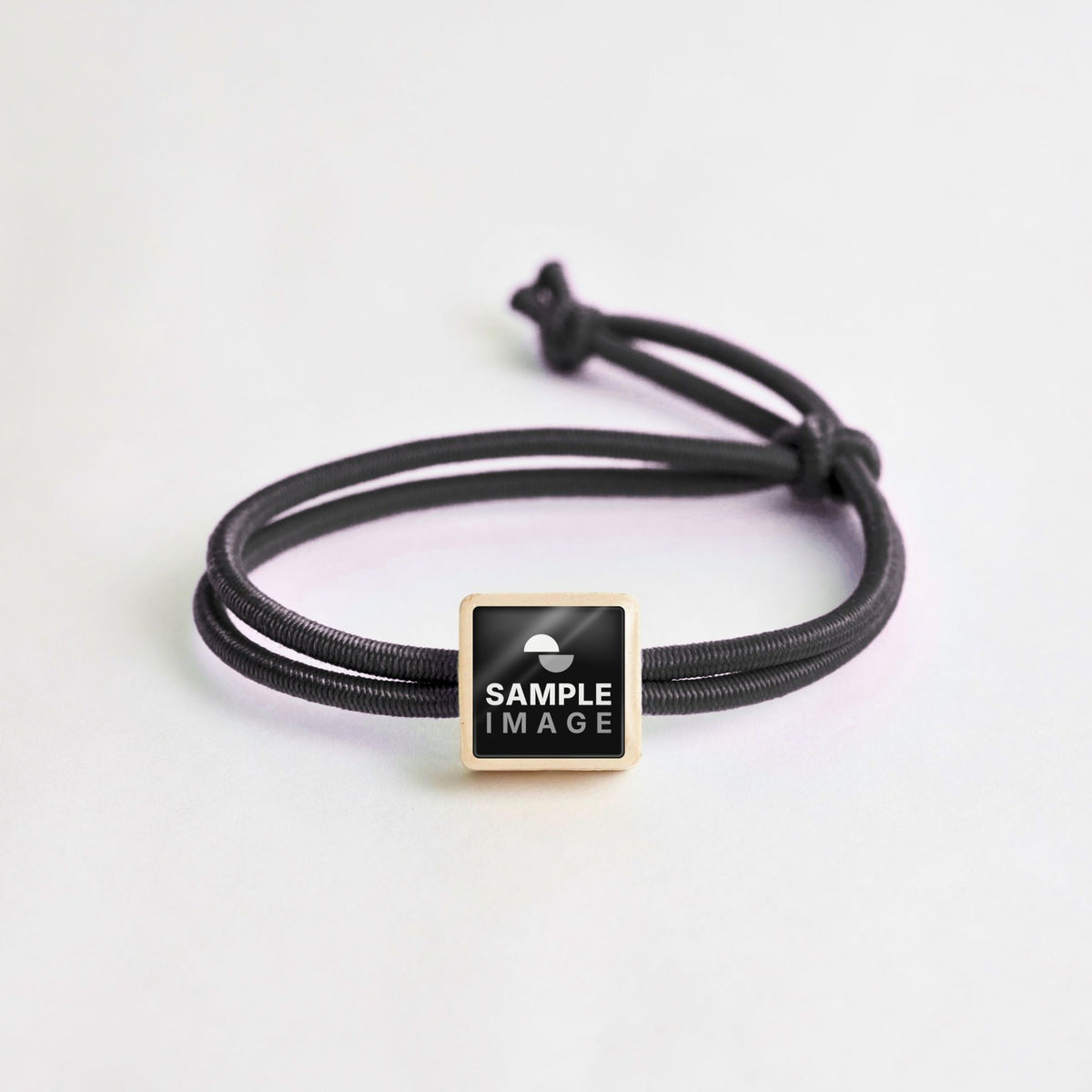 Tap-to-Phone Bracelets on Active Bungee - Cream Clay Square