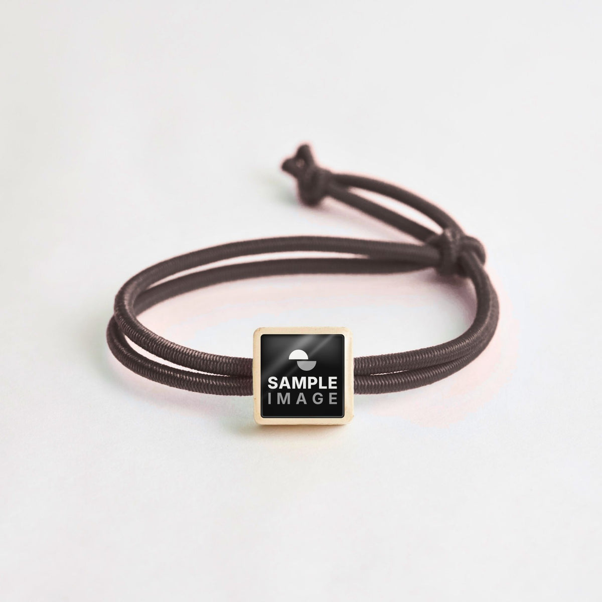 Tap-to-Phone Bracelets on Active Bungee - Cream Clay Square