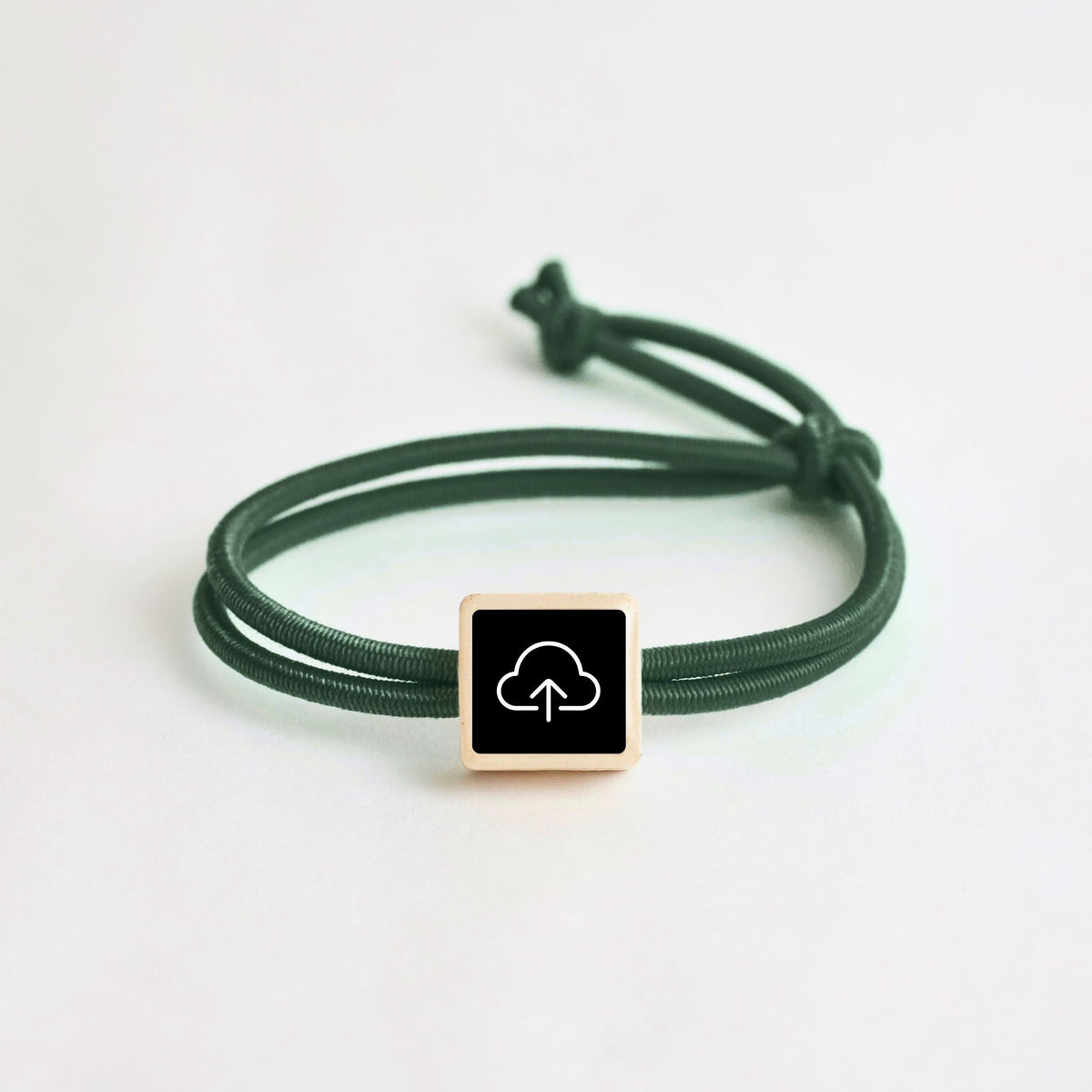 Tap-to-Phone Bracelets on Active Bungee - Clay Square