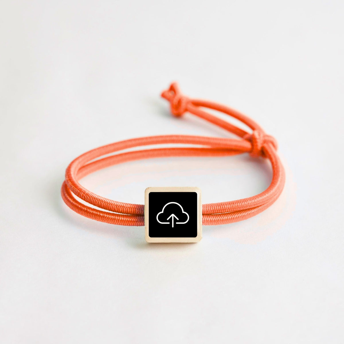 Tap-to-Phone Bracelets on Active Bungee - Clay Square