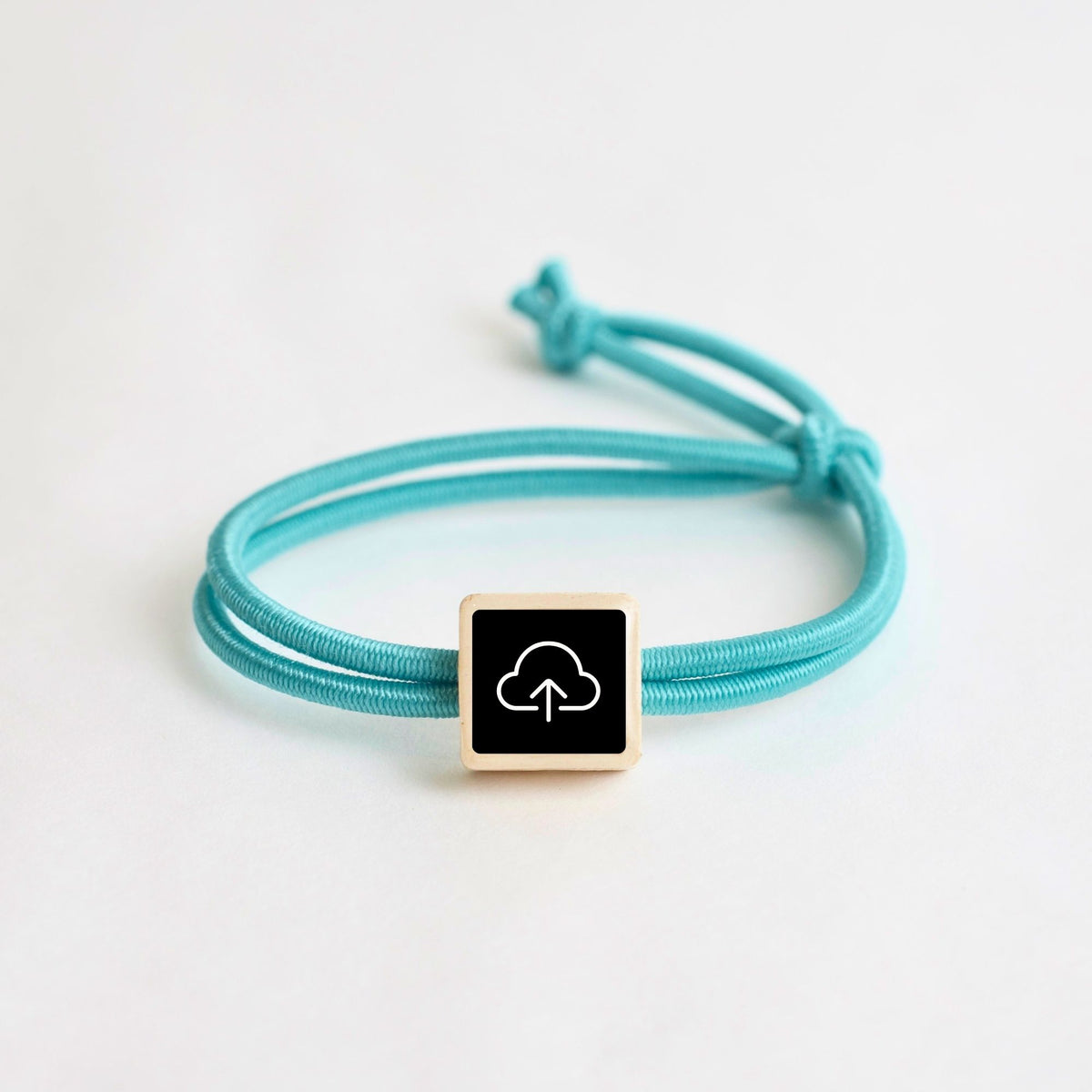 Tap-to-Phone Bracelets on Active Bungee - Clay Square