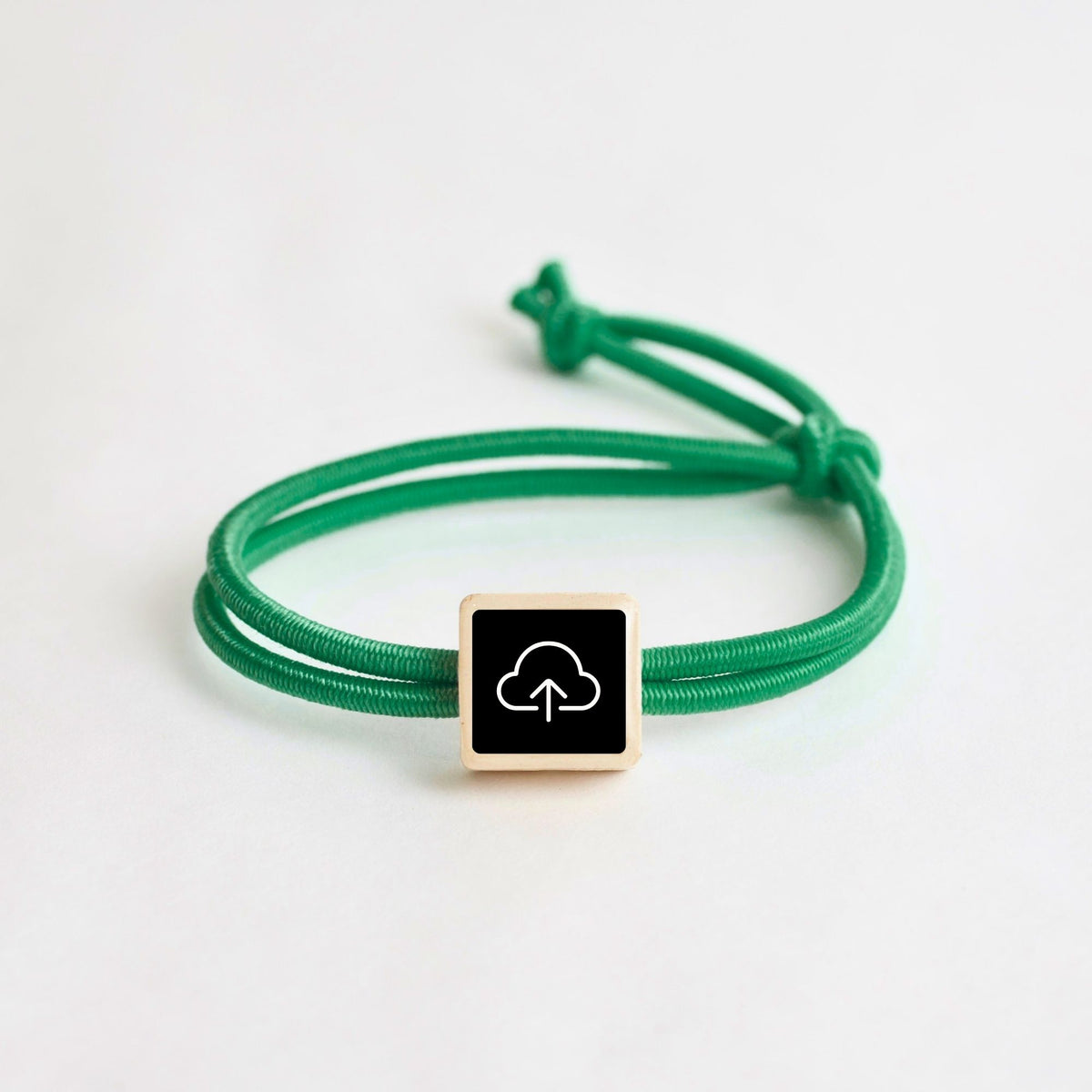 Tap-to-Phone Bracelets on Active Bungee - Clay Square