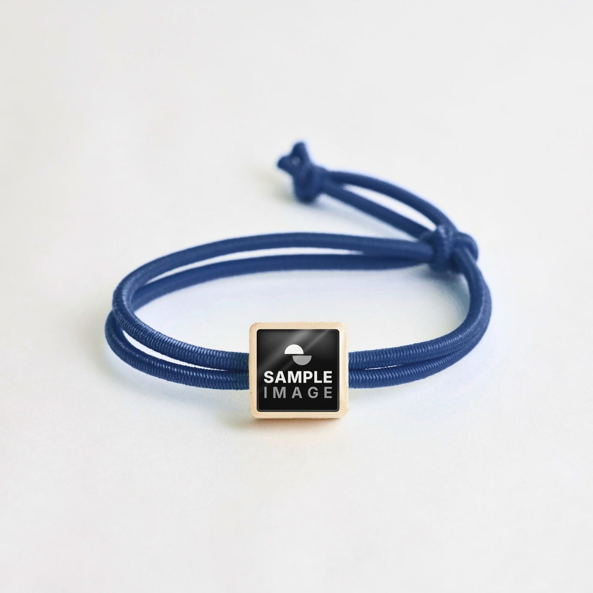 Tap-to-Phone Bracelets on Active Bungee - Cream Clay Square