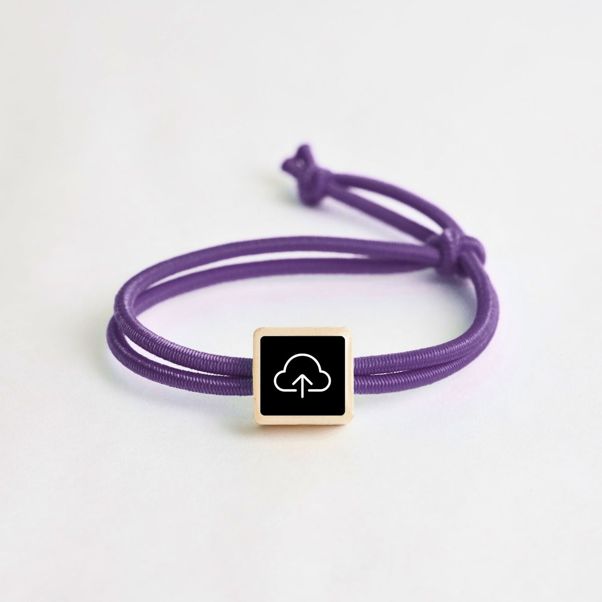 Tap-to-Phone Bracelets on Active Bungee - Clay Square