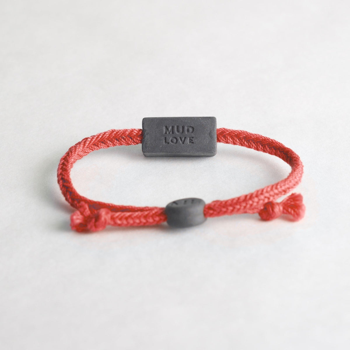 Tap-to-Phone Bracelets on Bold Weave - Charcoal Clay Rectangle