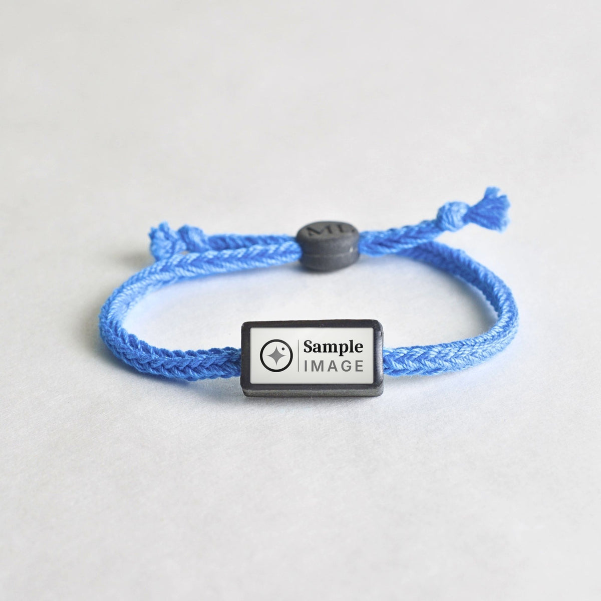 Tap-to-Phone Bracelets on Bold Weave - Charcoal Clay Rectangle