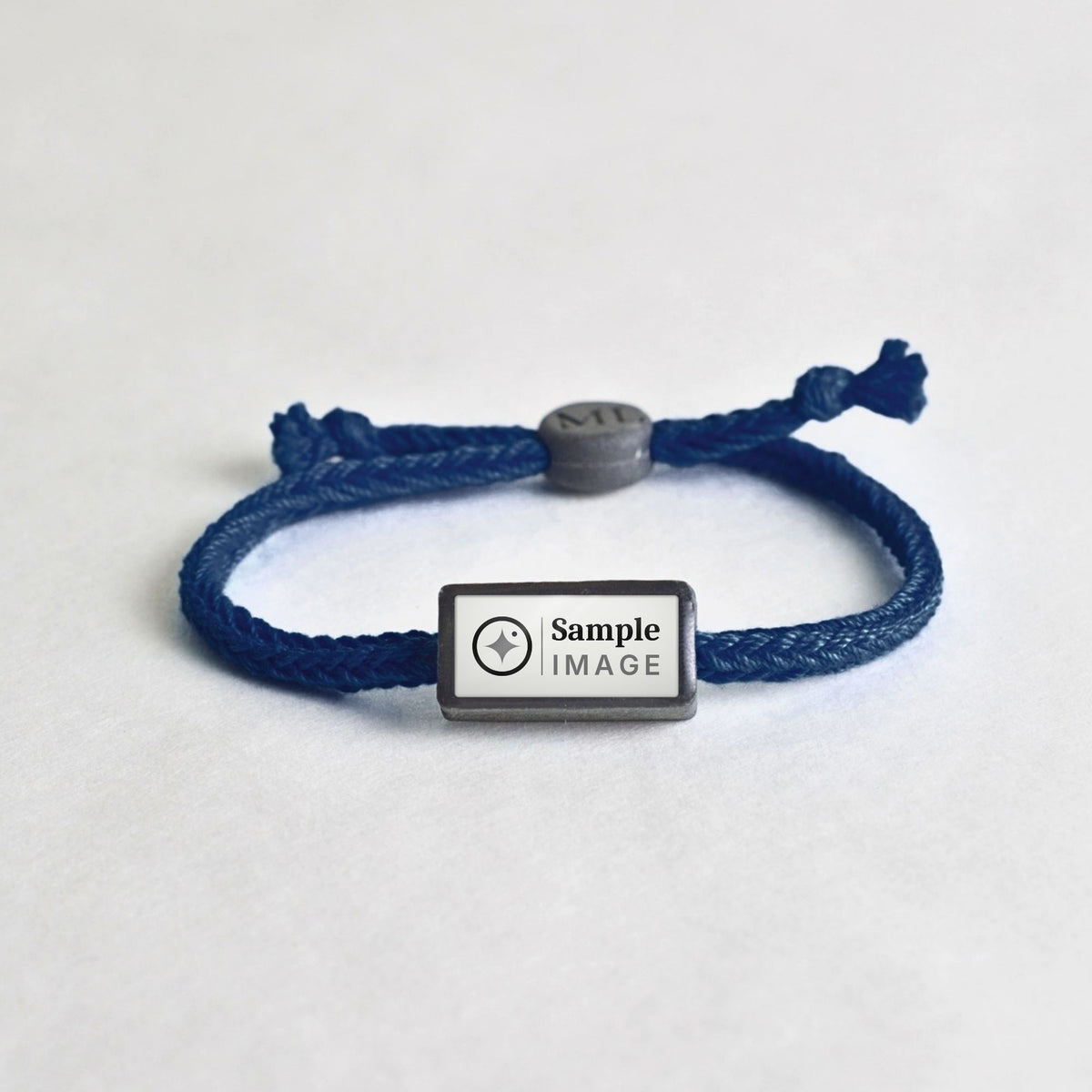 Tap-to-Phone Bracelets on Bold Weave - Charcoal Clay Rectangle
